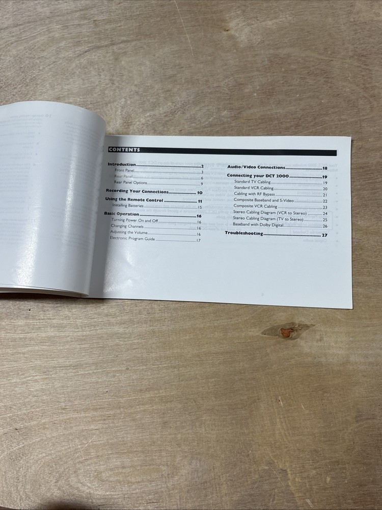 Motorola DCT 2000 Instructions Manual