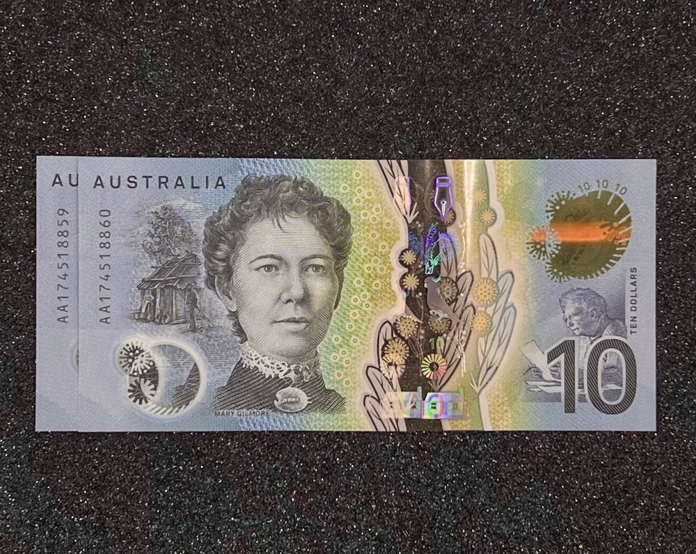 AUSTRALIAN AU10 Dollar Next Generation Polymer Note - 2017 Series - Uncirculated