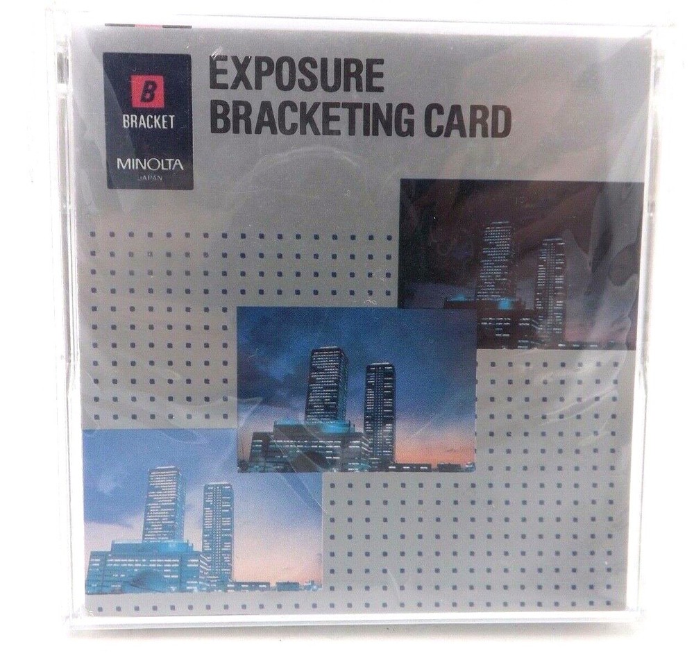 Minolta Exposure Bracketing Card New with Instructions