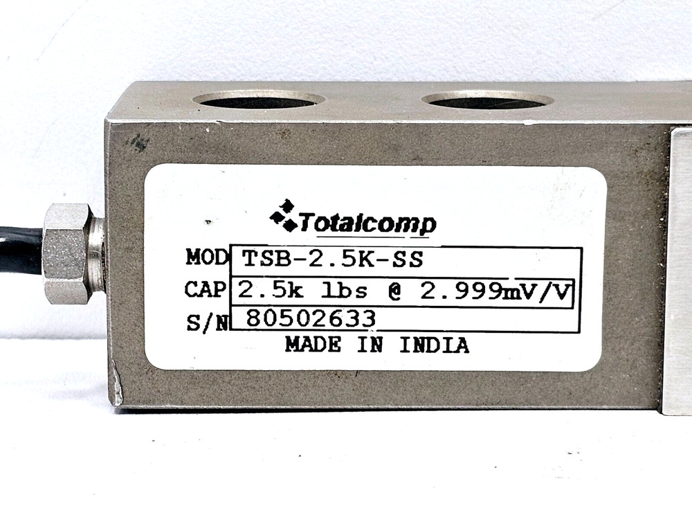 TSB-2.5K-SS TOTALCOMP SINGLE ENDED BEAM LOAD CELL