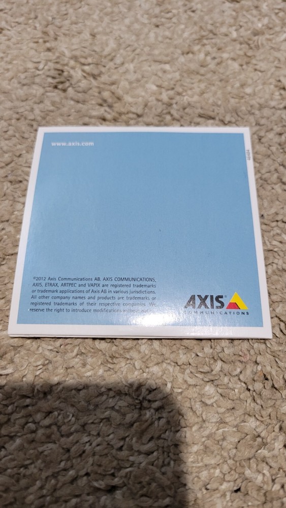 AXIS Installation And Management Software CD-ROM