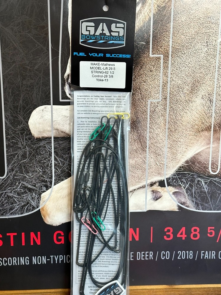 Gas Bowstrings Mathews Lift 29.5 LIFT X Bow string Full Set Black Strings