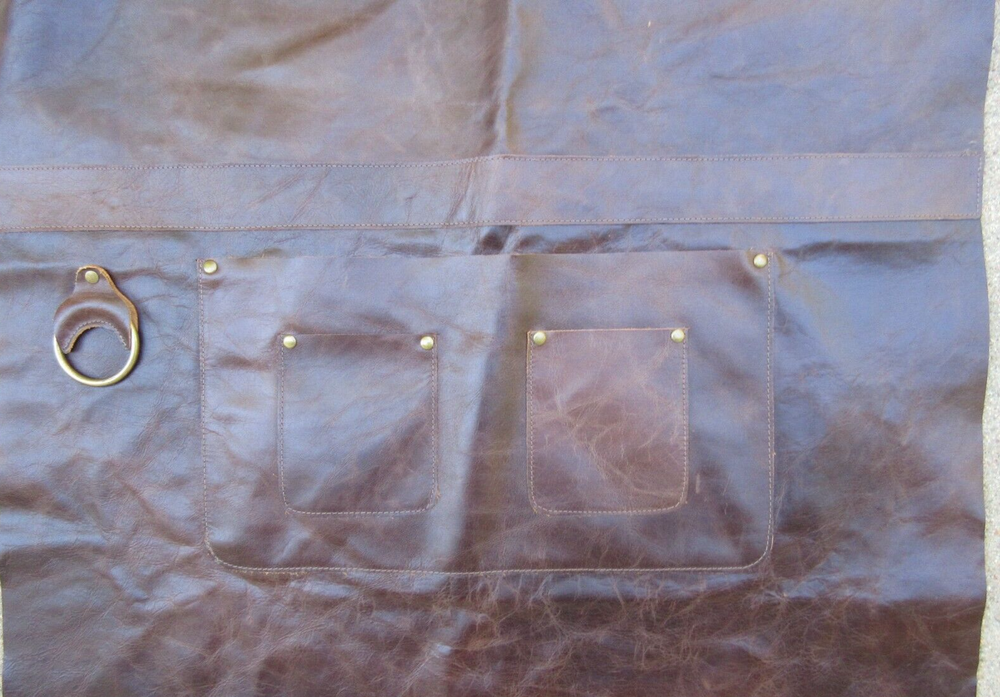 JBS FED BEEF Brown Leather Apron