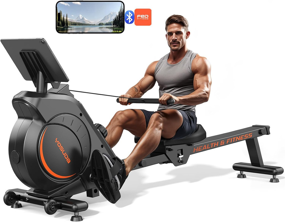 YOSUDA Magnetic/Water Rowing Machine for Home - Rower Machine Use with Bluetooth