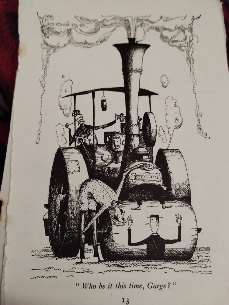 Sk260 Ephemera 1946 Cartoon Steam Roller Vicar