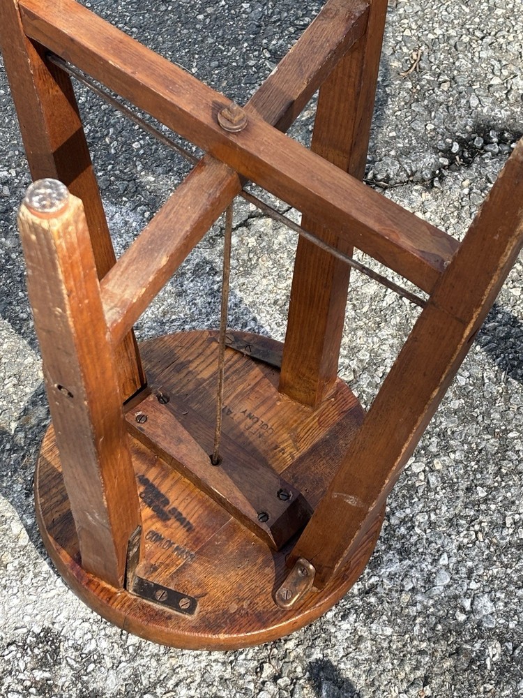 RARE 1900 Stool Gardner State Colony Workshop