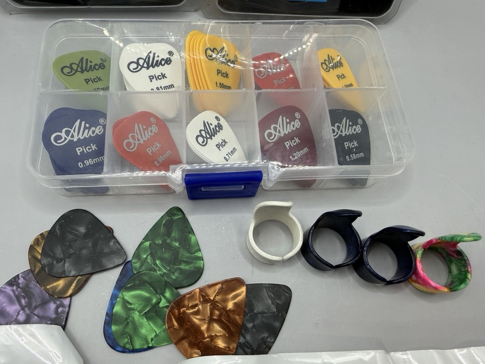 Guitar Lot - (2) Alice Capo, Alice Picks, Strings & More