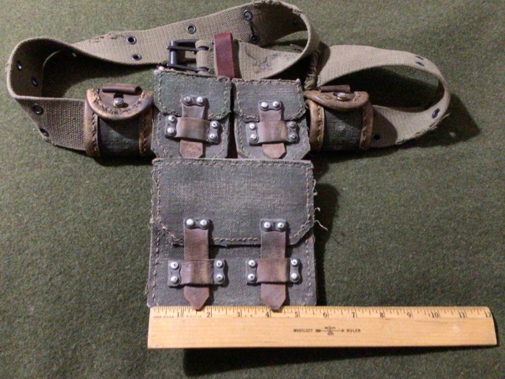Apocalypse wasteland leather ammo bag.