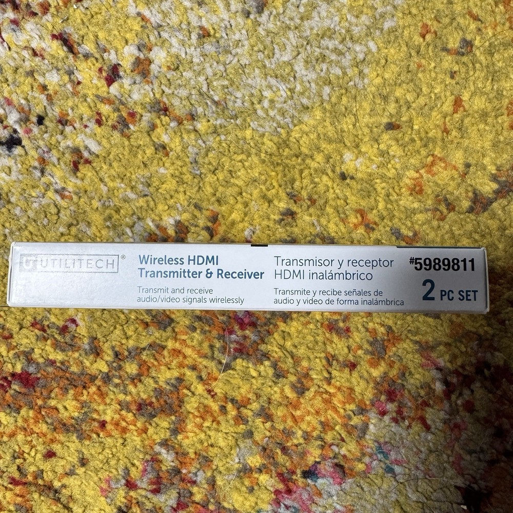 Utilitech Wireless HDMI Transmitter & Receiver, 2 Piece Set. #5989811