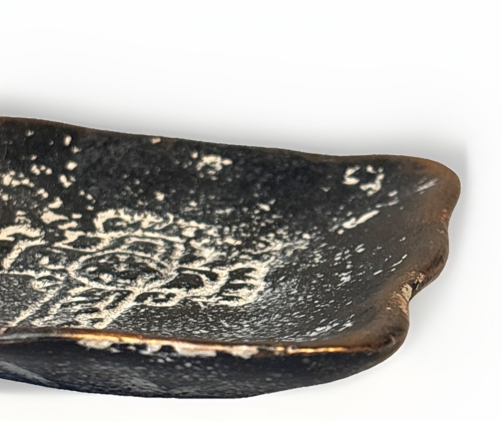 Trinket Dish Cross Pottery Ceramic Art