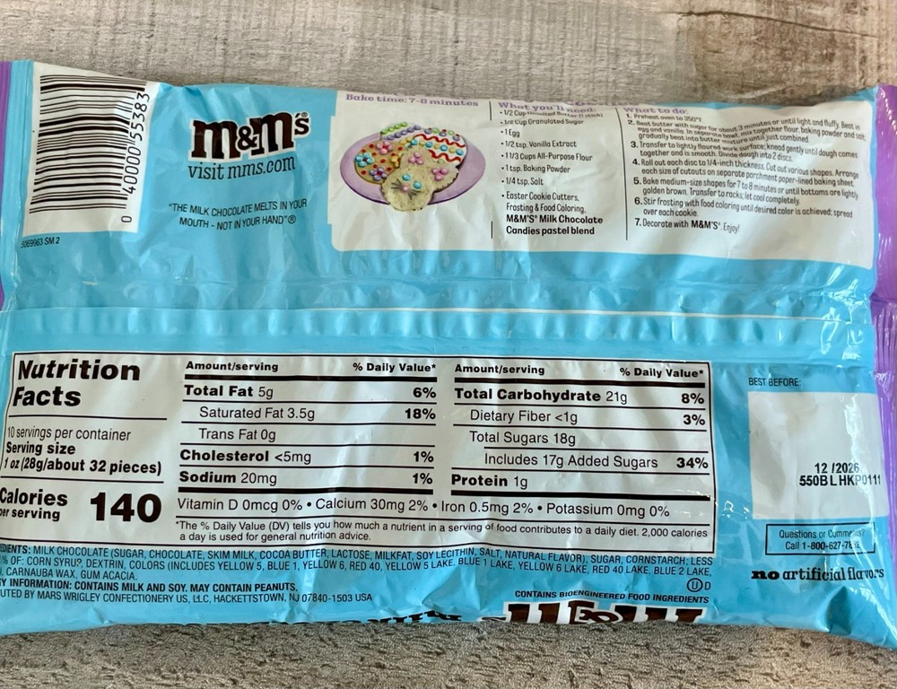 Easter M&M's Peanut Butter, Peanut & Plain with an Easter Candy Dish
