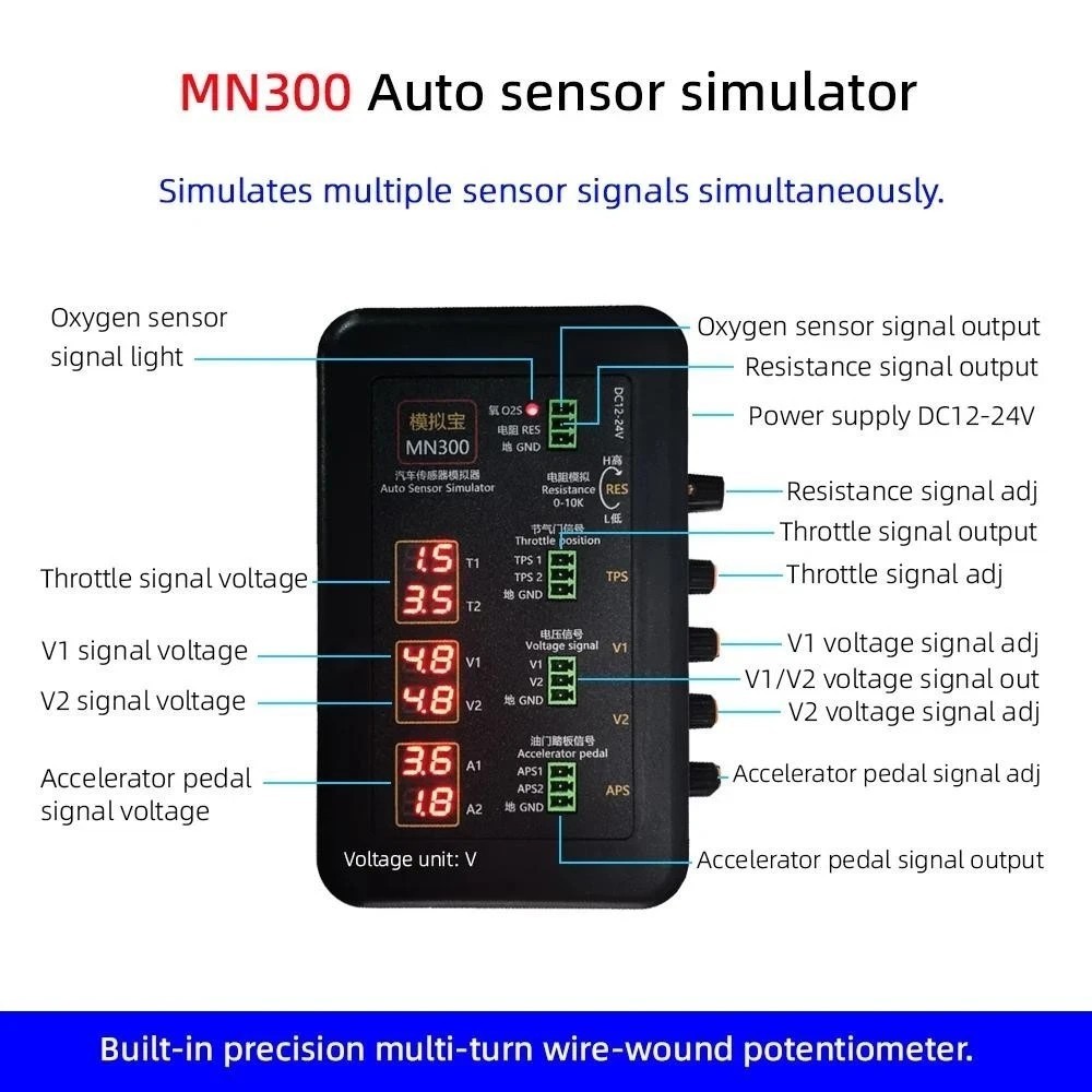 Car Sensor Signal Generator Auto Sensor Simulator Automotive Tester MN300