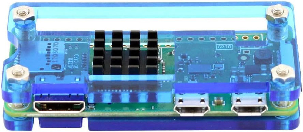 Raspberry Pi Zero Case Kit with Heatsink, HDMI Adapter, for Pi Zero 2 / W