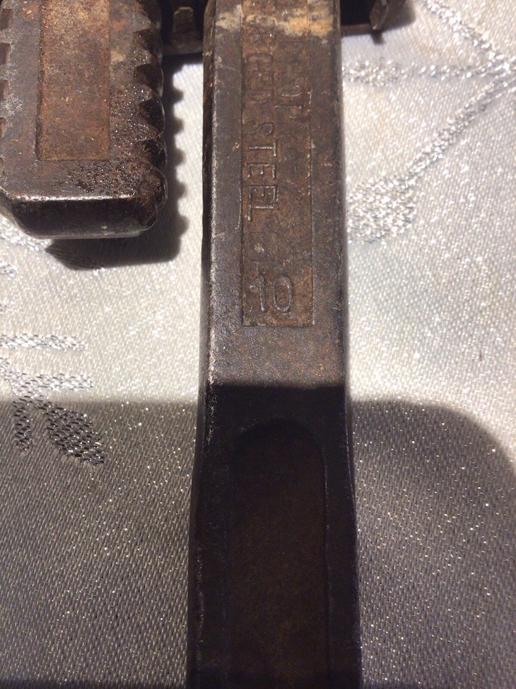 Vintage Dunlap 10 Inch Pipe Wrench Made In Germany