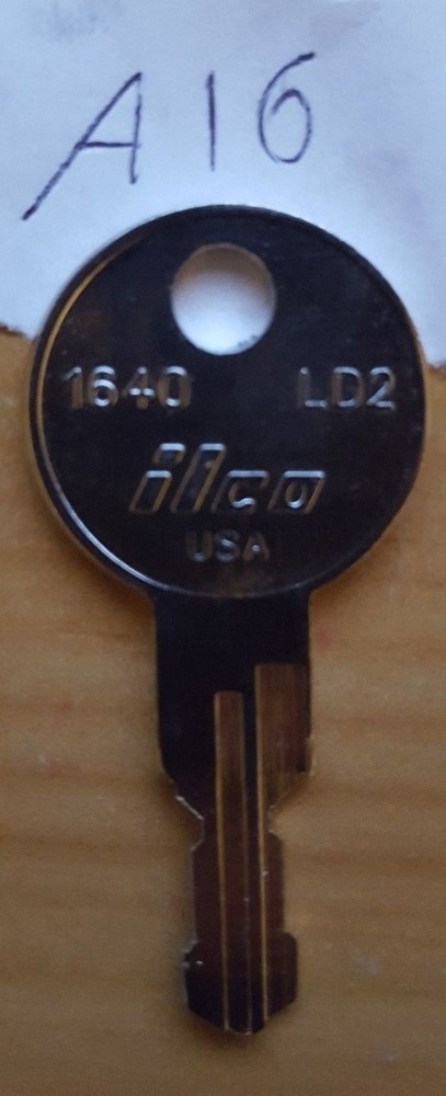 A16 key 1 NEW KEY FOR HUSKY TOOL BOX Home Depot KEYS CODE A16 toolbox