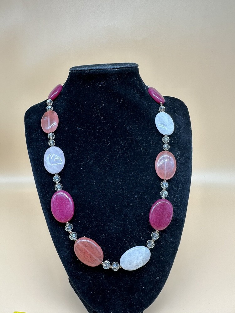 Different Gemstone Beaded Necklace
