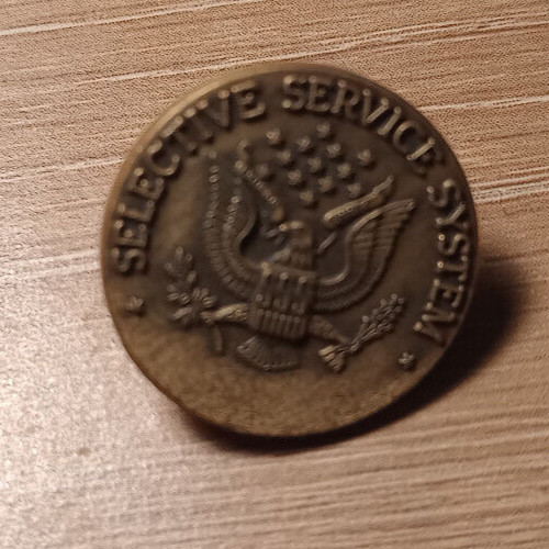 Vietnam War era Selective Service System Lapel Pin