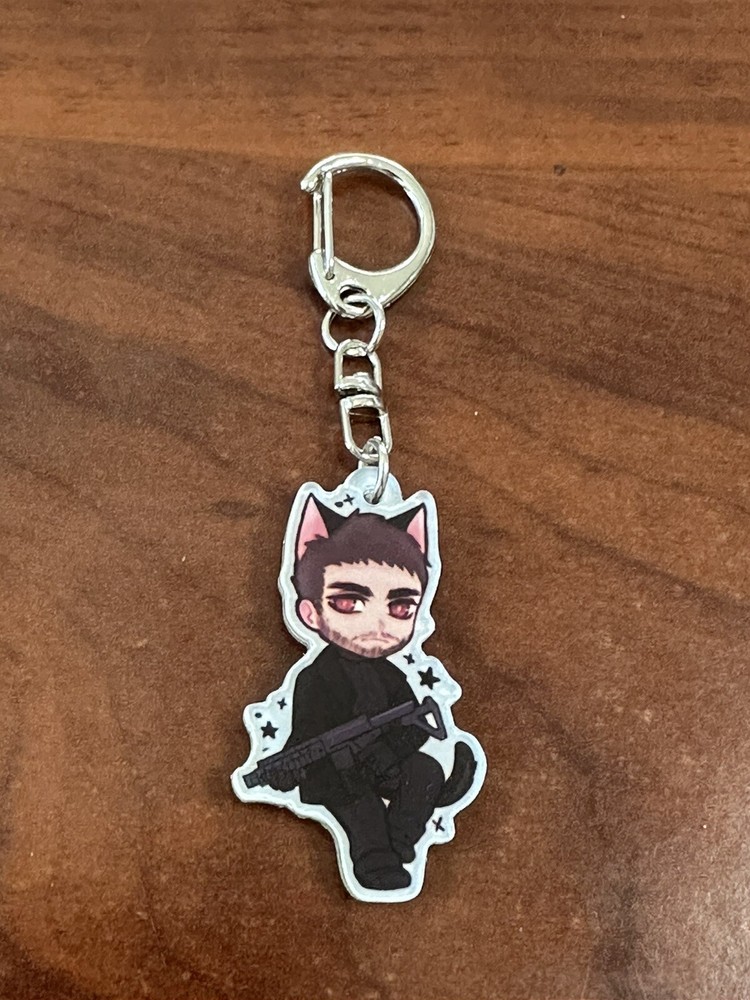 Resident Evil Chris Redfield keychain