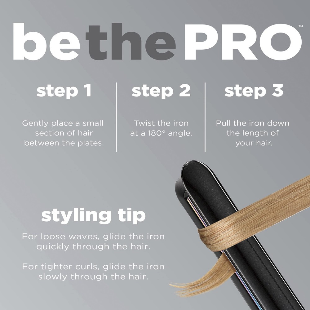 INFINITIPRO BY CONAIR Rainbow Titanium Flat Iron 1-inch