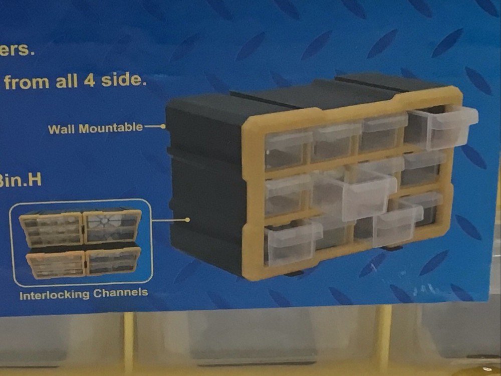 X Space Stackable Tool Organizers With 12 Small Drawer 84313