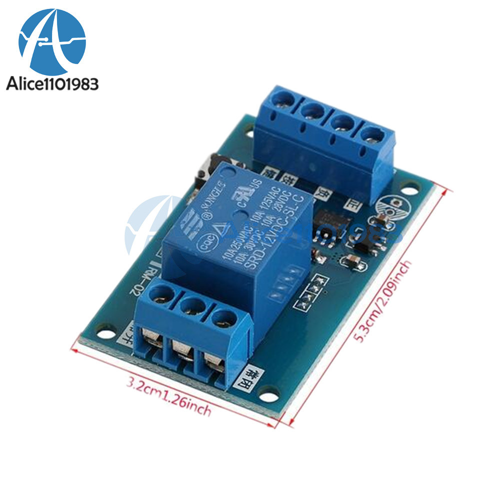 12V Bistable Bond Relay Car Stop Start Self-Locking Modification Switch Module