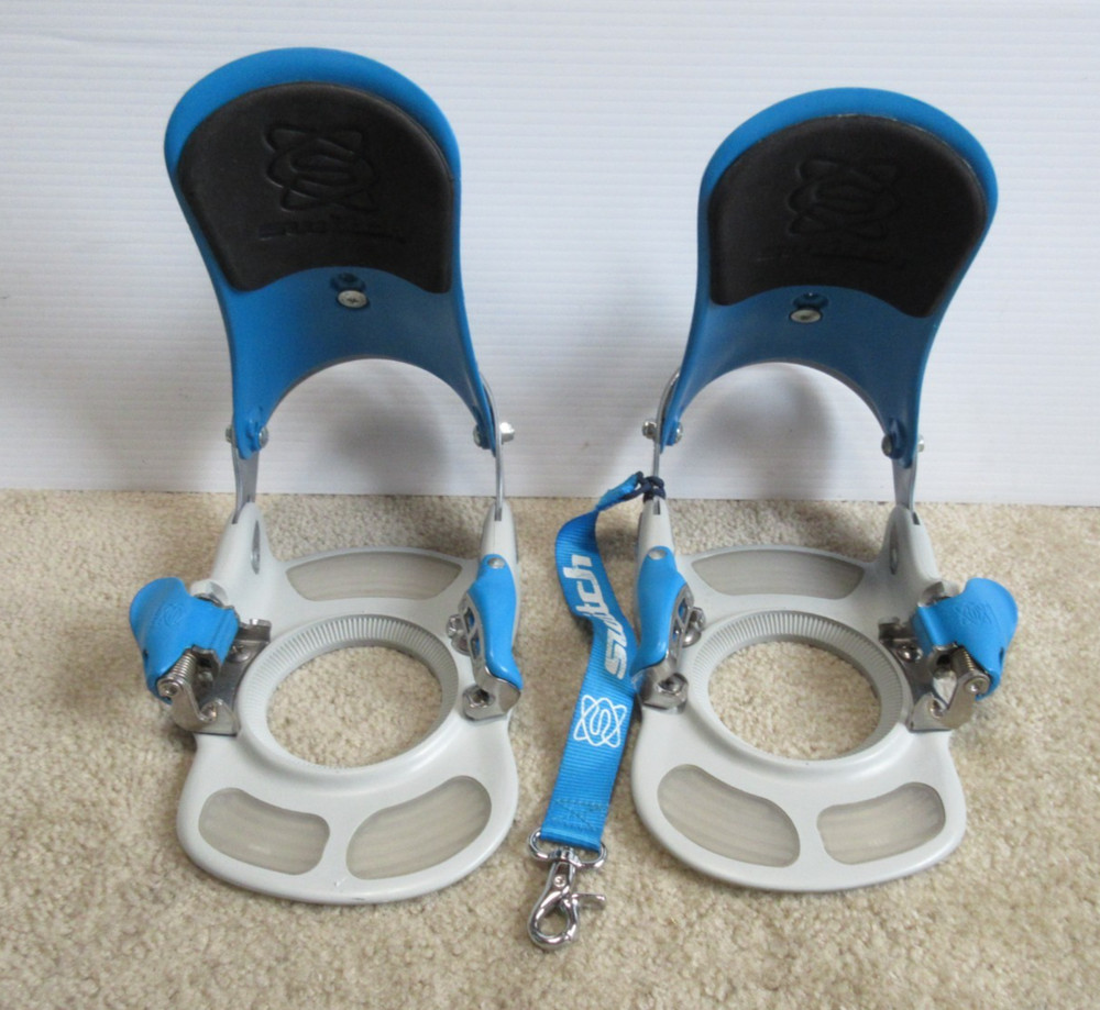 Switch Step-In X-Type Blue Snowboard Bindings Size Medium Made In Italy