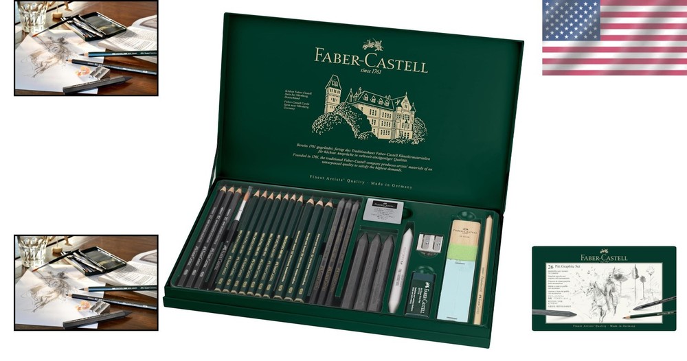 Versatile 26 Piece Water-Soluble Graphite Pencil Collection for Creative Minds