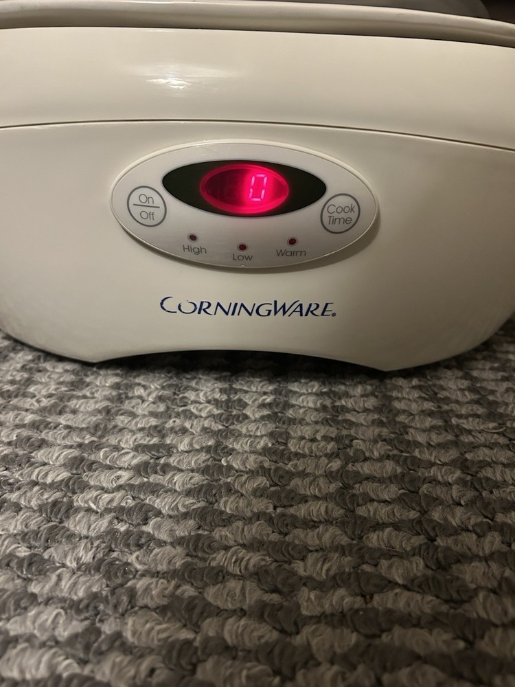 CorningWare SC-60 Electric 6 Quart Digital Programmable Crock Pot Slow Cooker