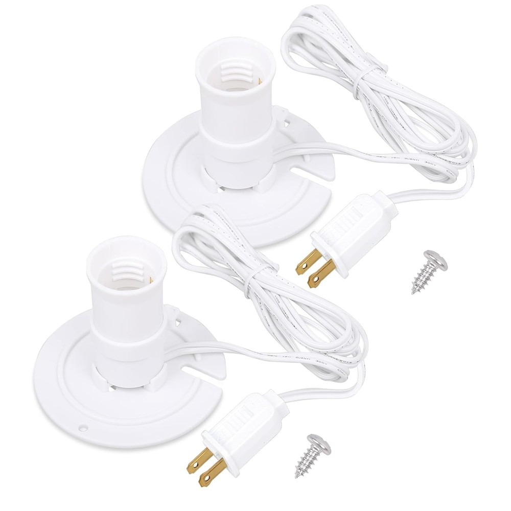 5ft Blow Mold Light Kit Replacement MB48 E26/E27 White 2 Sets
