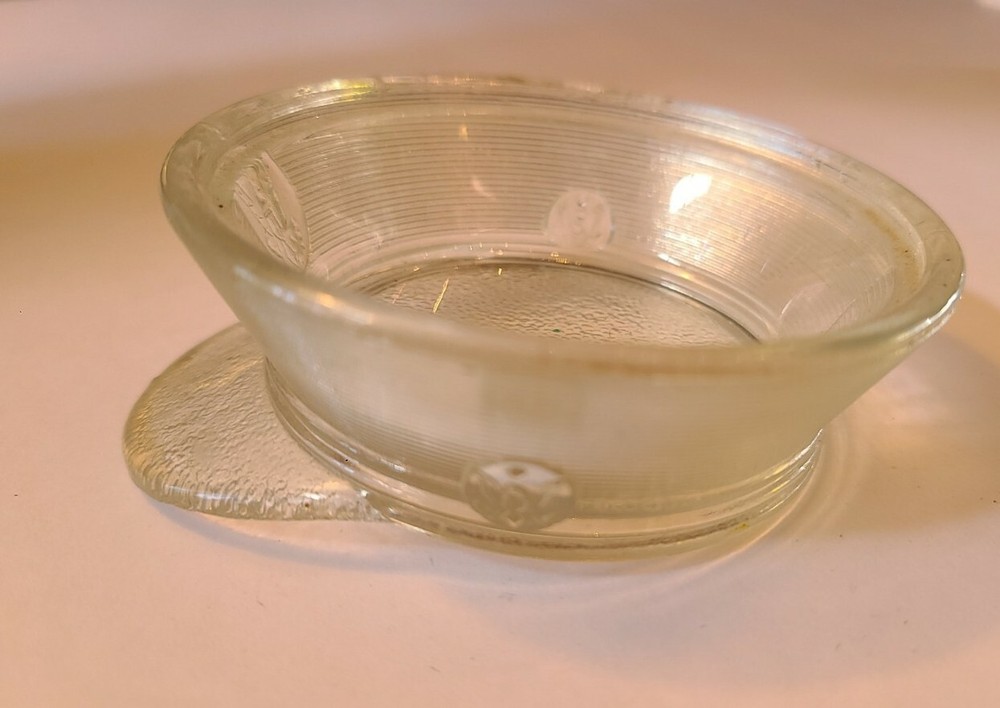 Vintage 1940's Candy Container Military Hat Eagle Embossed on Front Brim