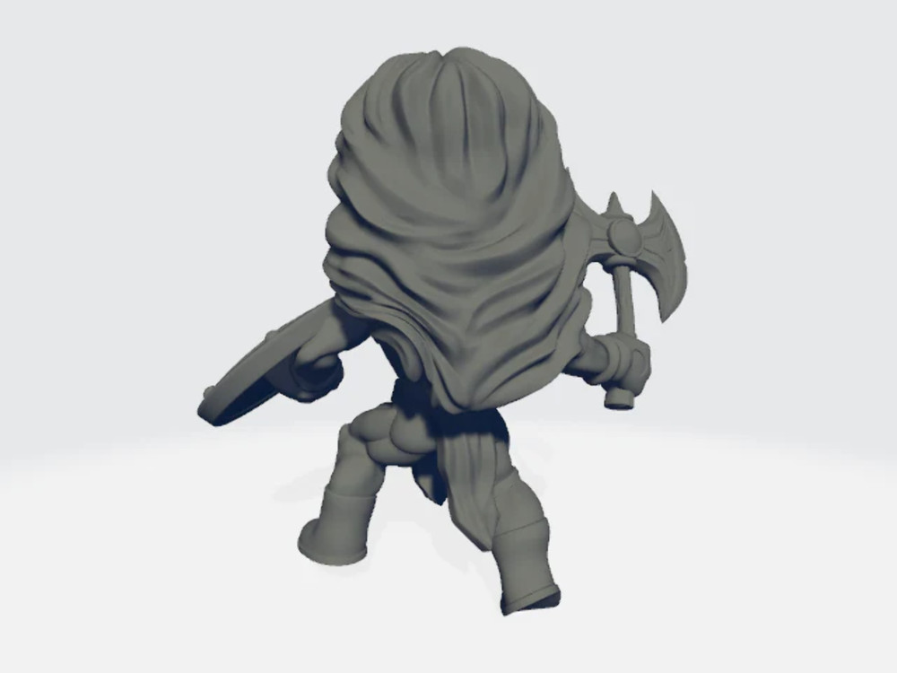Chibiatures - Amazon Shield Axe Warrior #1