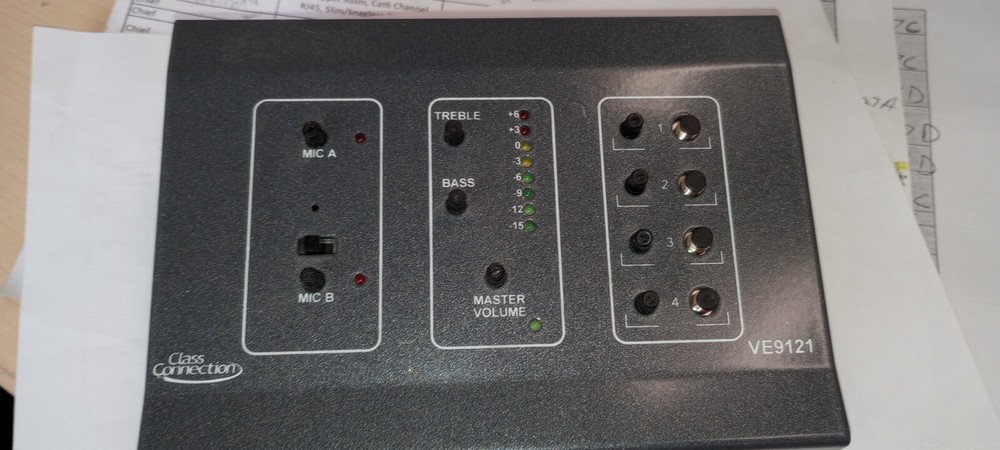 Classroom Audio Management System, Shelf Mount, VE9121