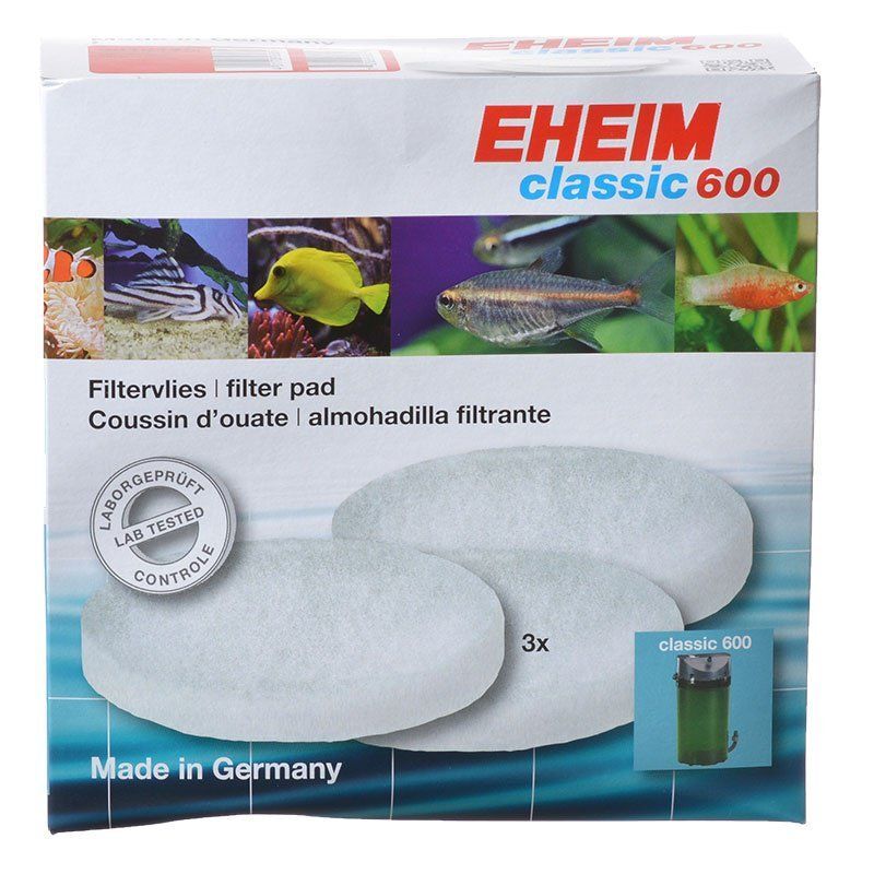 Aquarium, Eheim Classic 600 Fine Foam Filter Pad (3 Pack)