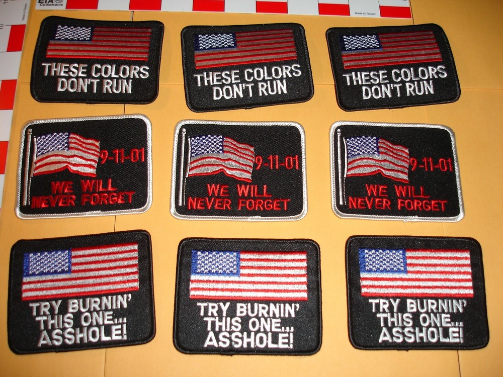 USA 9-11 patch collection 9 patches