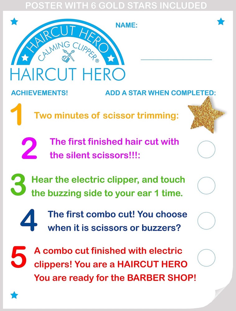 Haircut Hero Sensory Development Program with The HAIRCUT HERO PROGRAM, Blue