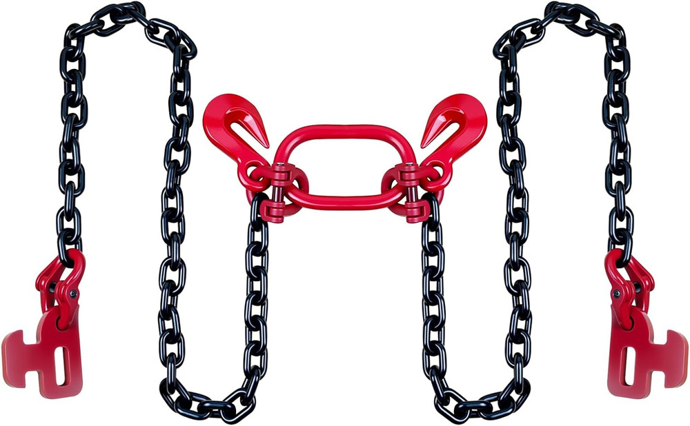 G80 Container Loading Chain (1/2" X 5') - 8800 Lbs Capacity, Hot Dip Galvanized