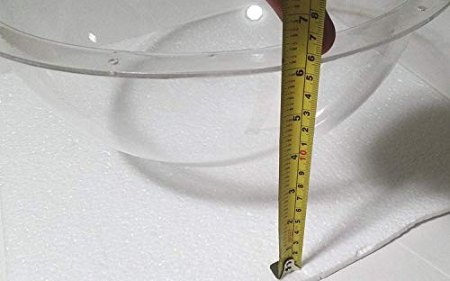 Supremetech Acrylic Dome/plastic Hemisphere - Clear - 12" Diameter, 3/