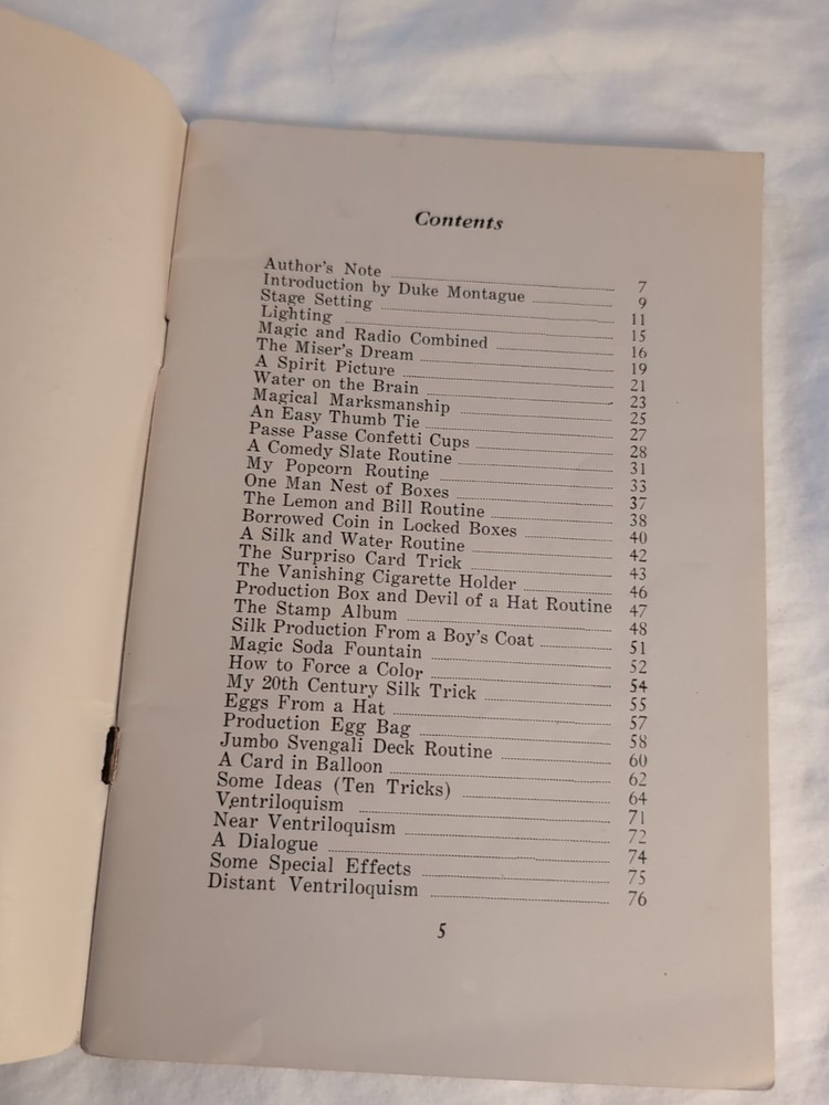 Magic That Is Magic Book By Loring Campbell 1946 Abbott Pub
