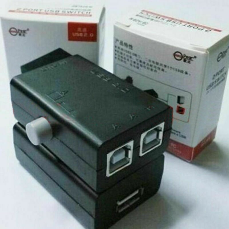 USB Device Sharing Share Switch Box Hub 2 Ports PC Computer Scanner Printer g