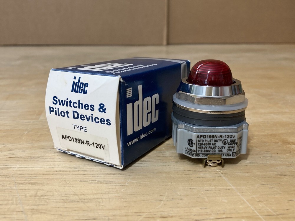 IDEC APD199N-R-120V Red Indicator Pilot Light