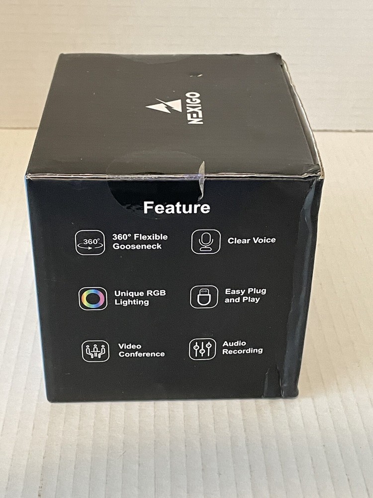 Nexigo USB Computer Microphone M2 with RGB Lighting