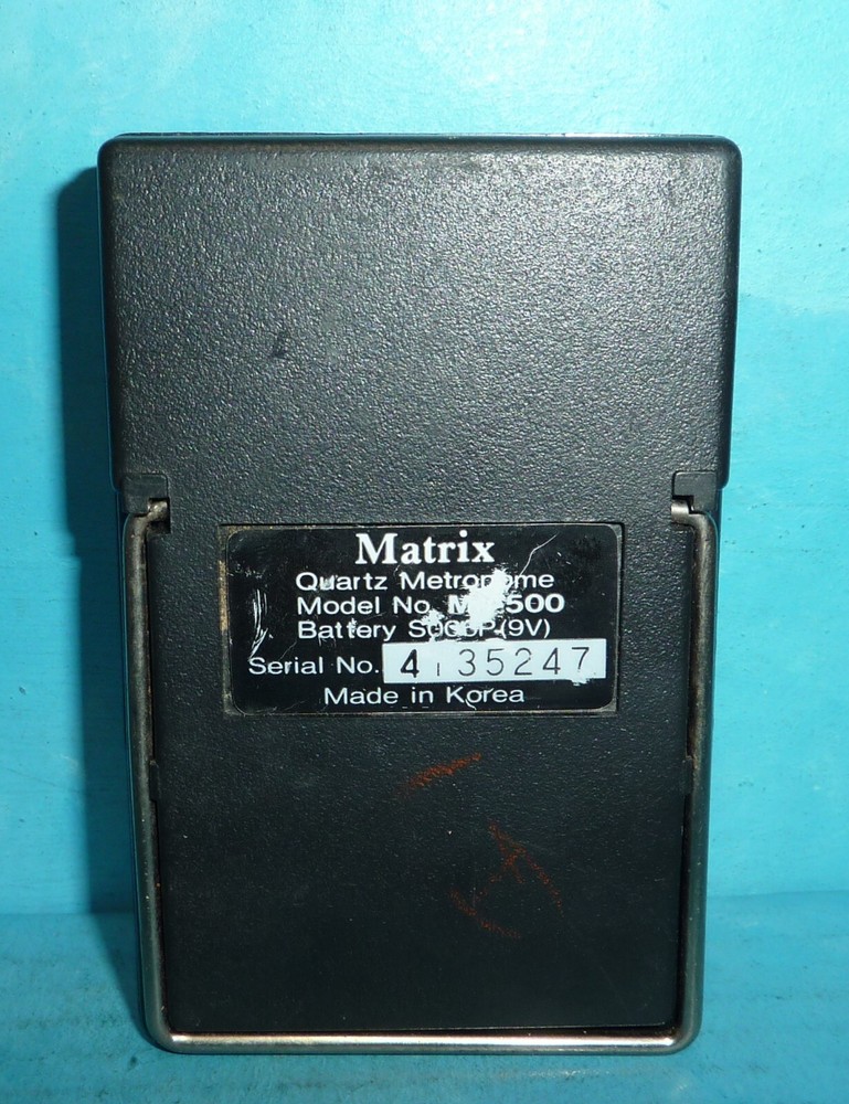 Matrix MR-500 Quartz Metronome Good Condition