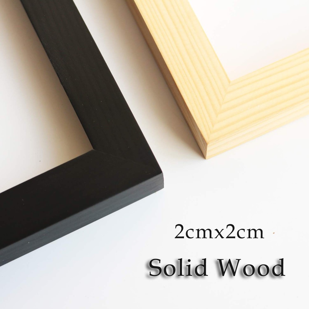 16x20inch Picture Frame 2 Pack Solid Wood Wall Mounting Certificate Poster Ph...