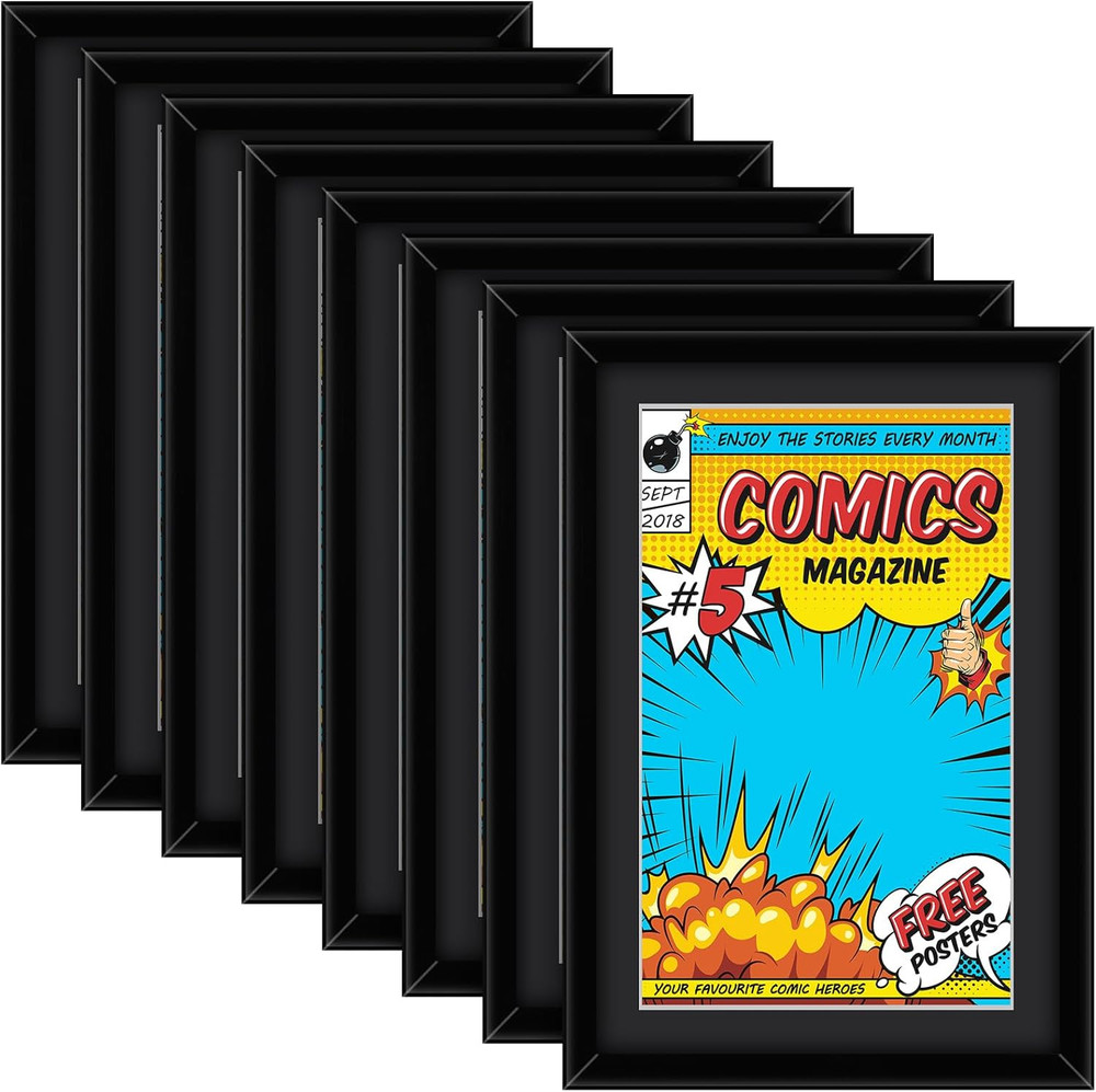 8 Pack Comic Book Frame, UV Protection, Comic Picture Magazine Frames
