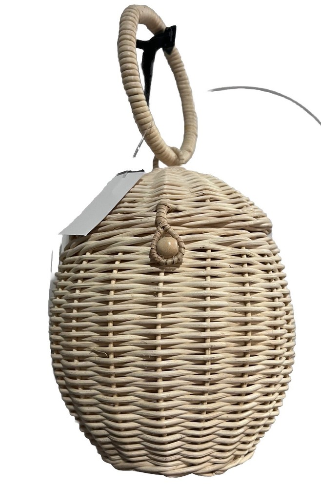 Rattan Round Egg Basket