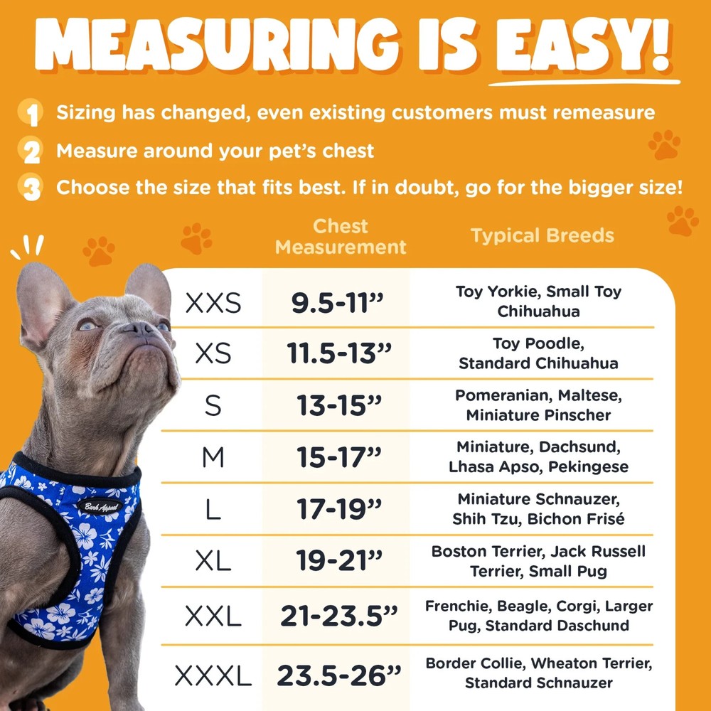 Bark Appeal Solid Mesh No Choke Step-In Harness