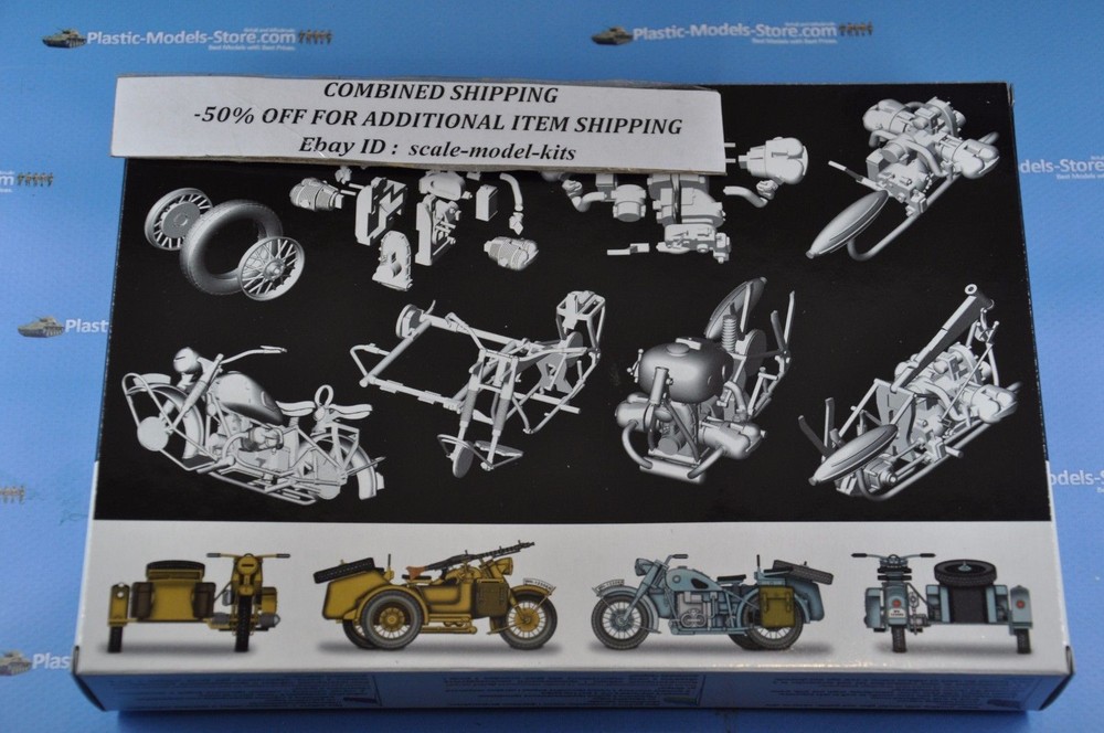 Master Box 3528 - 1/35 - WWII German motorcycle