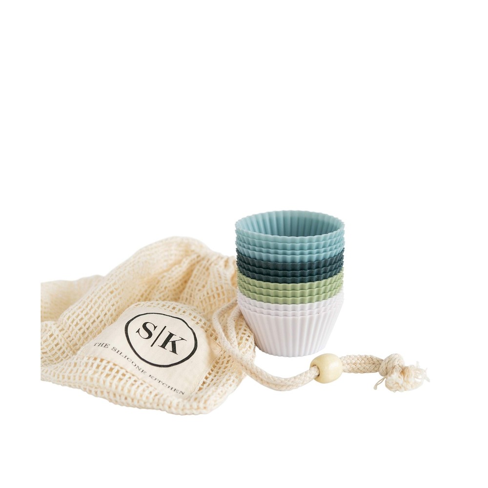 The Silicone Kitchen Reusable Silicone Baking Cup Silicone Muffin Liners for ...
