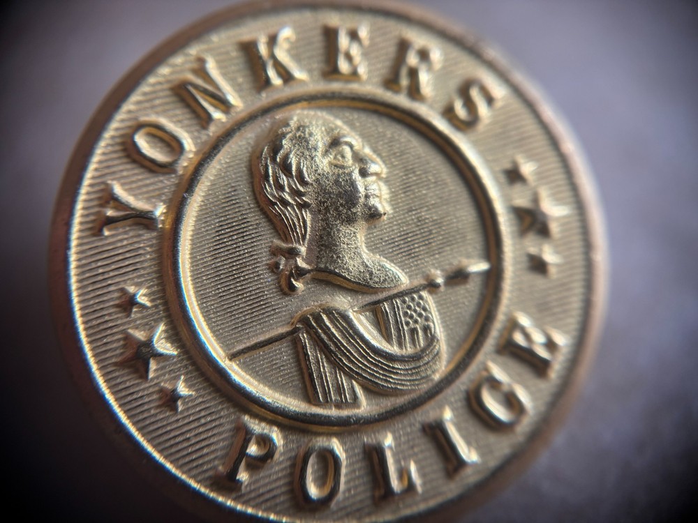Yonkers Police Department 1" Brass Uniform Button