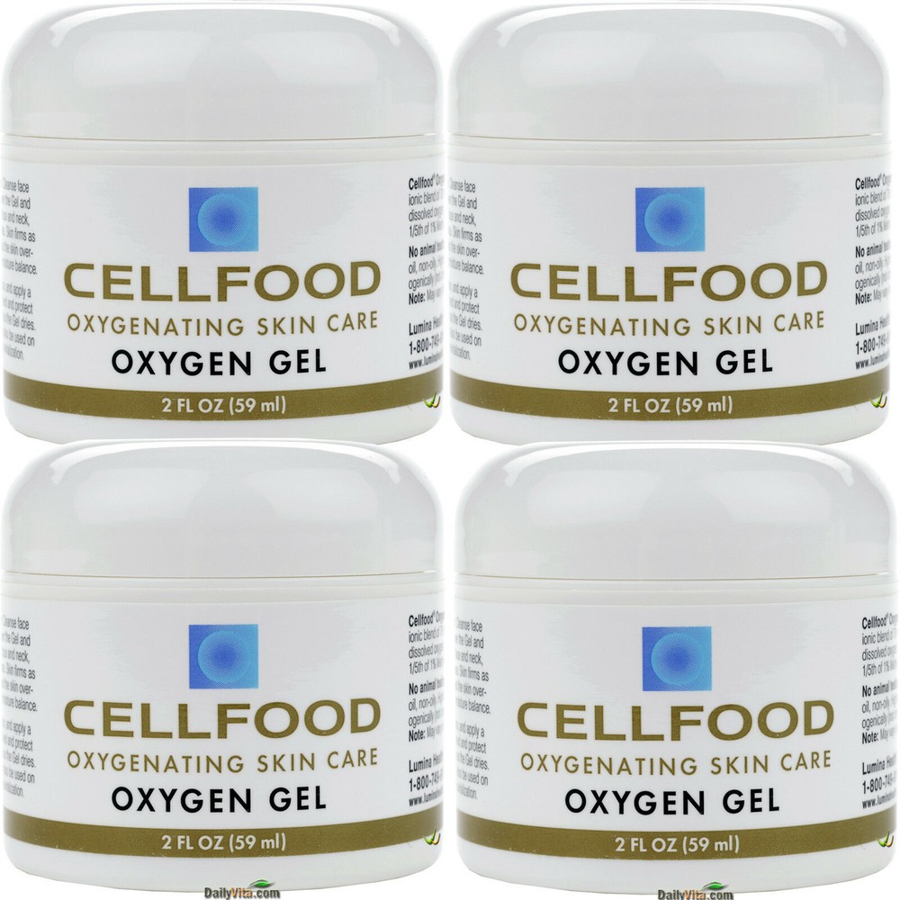 4 x Cellfood Oxygen Gel 2 oz